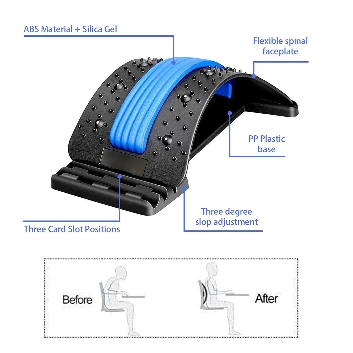 Back Stretcher with Massage Tools