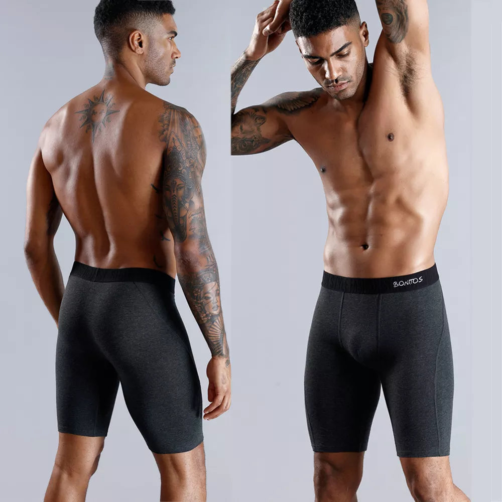 Long boxer shorts for men