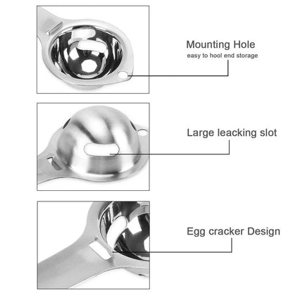 séparateur d'œufs en acier inoxydable