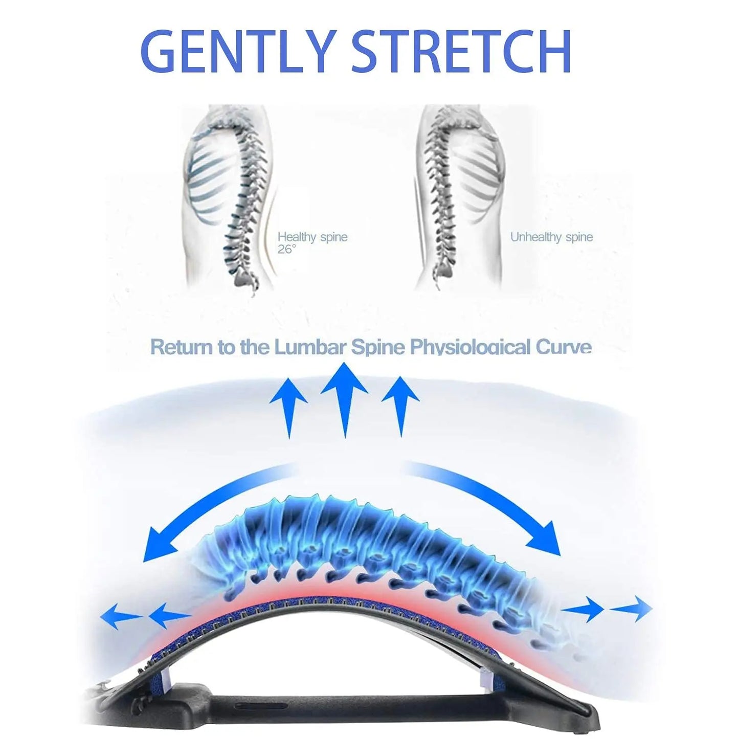 Civière de Dos avec Outils de Massage