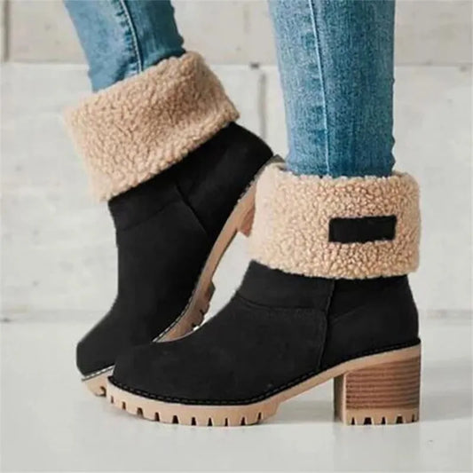 Bottes de Neige en Fausse Fourrure