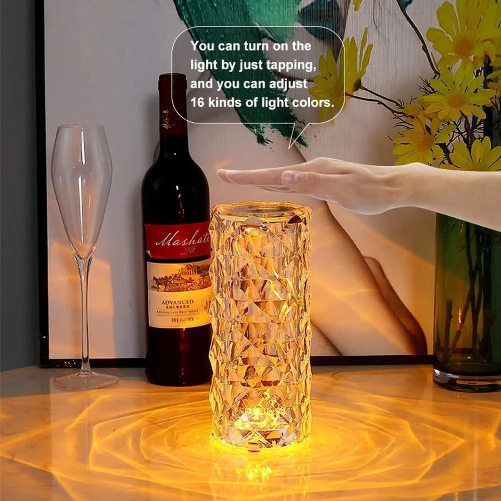 Lampe LED en Cristal