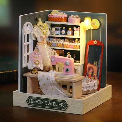 Mini DIY Miniature Dollhouse with Kit