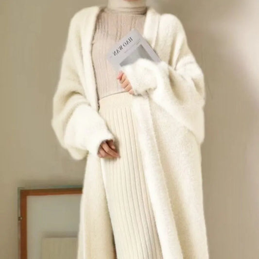 Long Cardigan Blanc