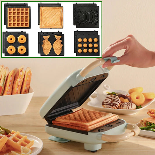 Multipurpose Electric Sandwich Maker for Toaster, Waffles