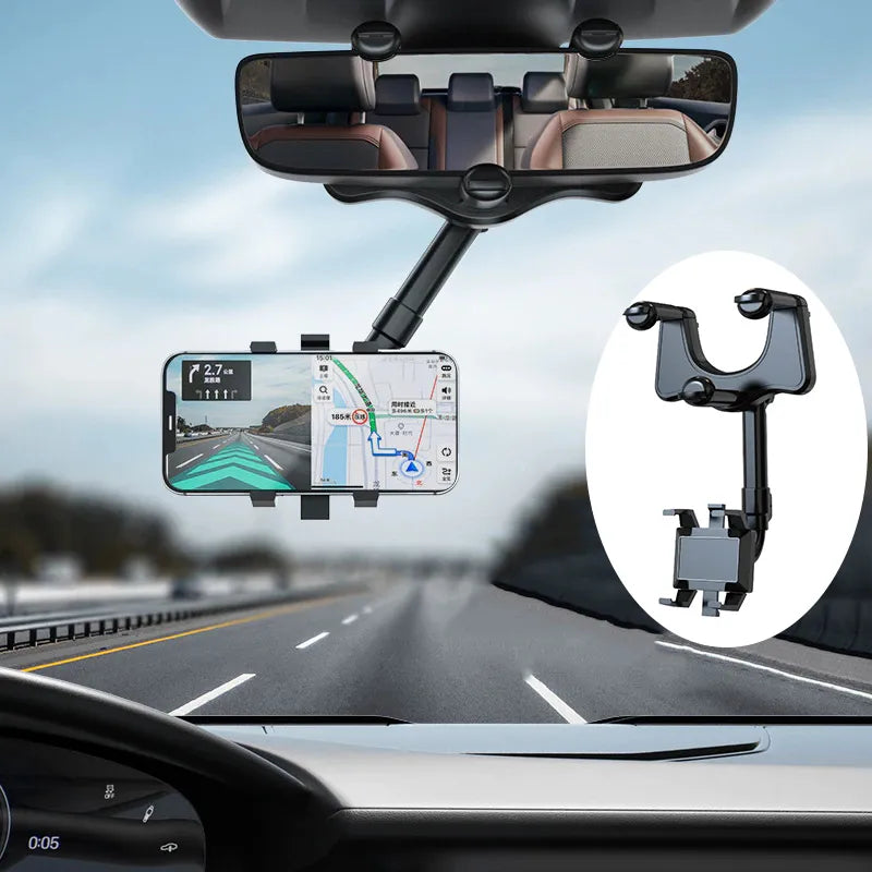 Rotatable and Retractable Car Phone Holder