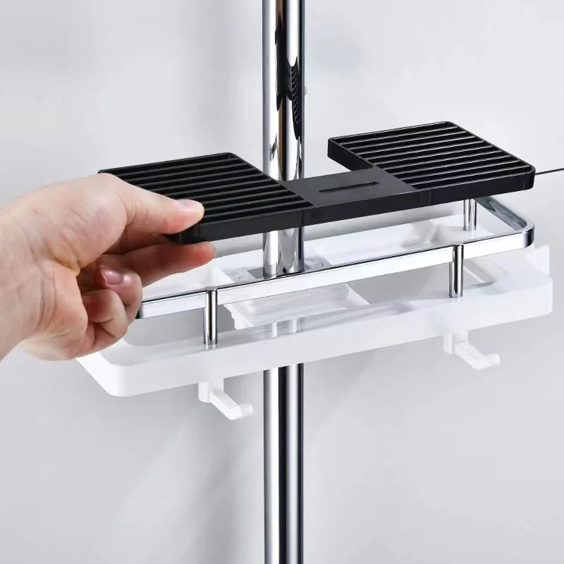 Bathroom and shower storage rack