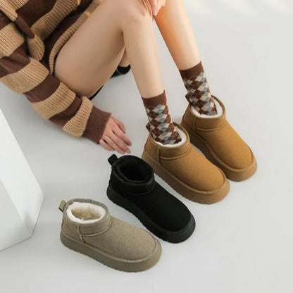 Warm Plush Ankle Boots