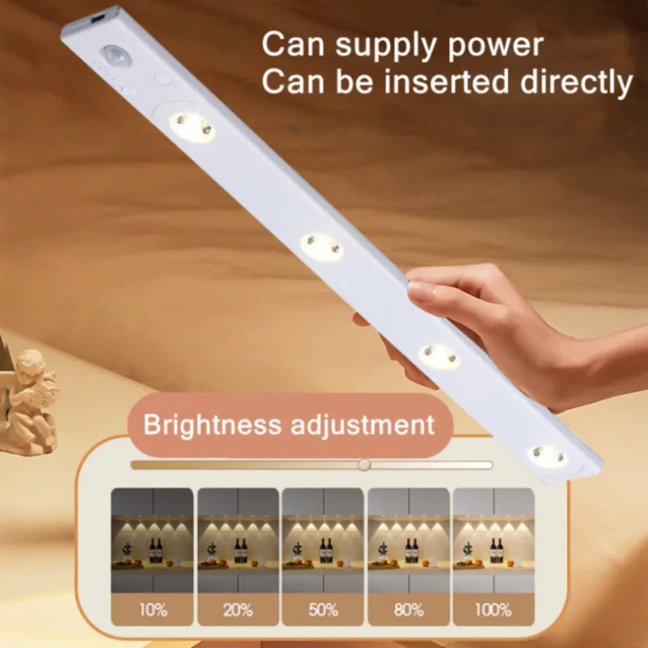 LED rechargeable PIR motion sensor