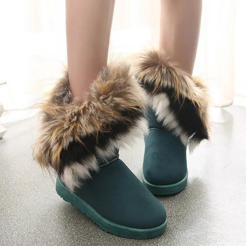 Women's Fur Snow Boots