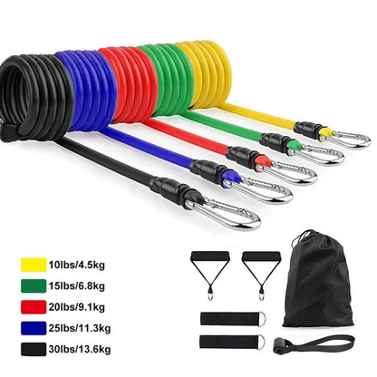 Set of 11 resistance bands