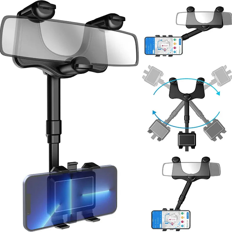 Support de Téléphone de Voiture Rotatif et Rétractable