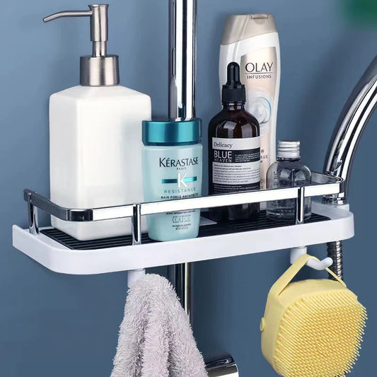 Bathroom and shower storage rack