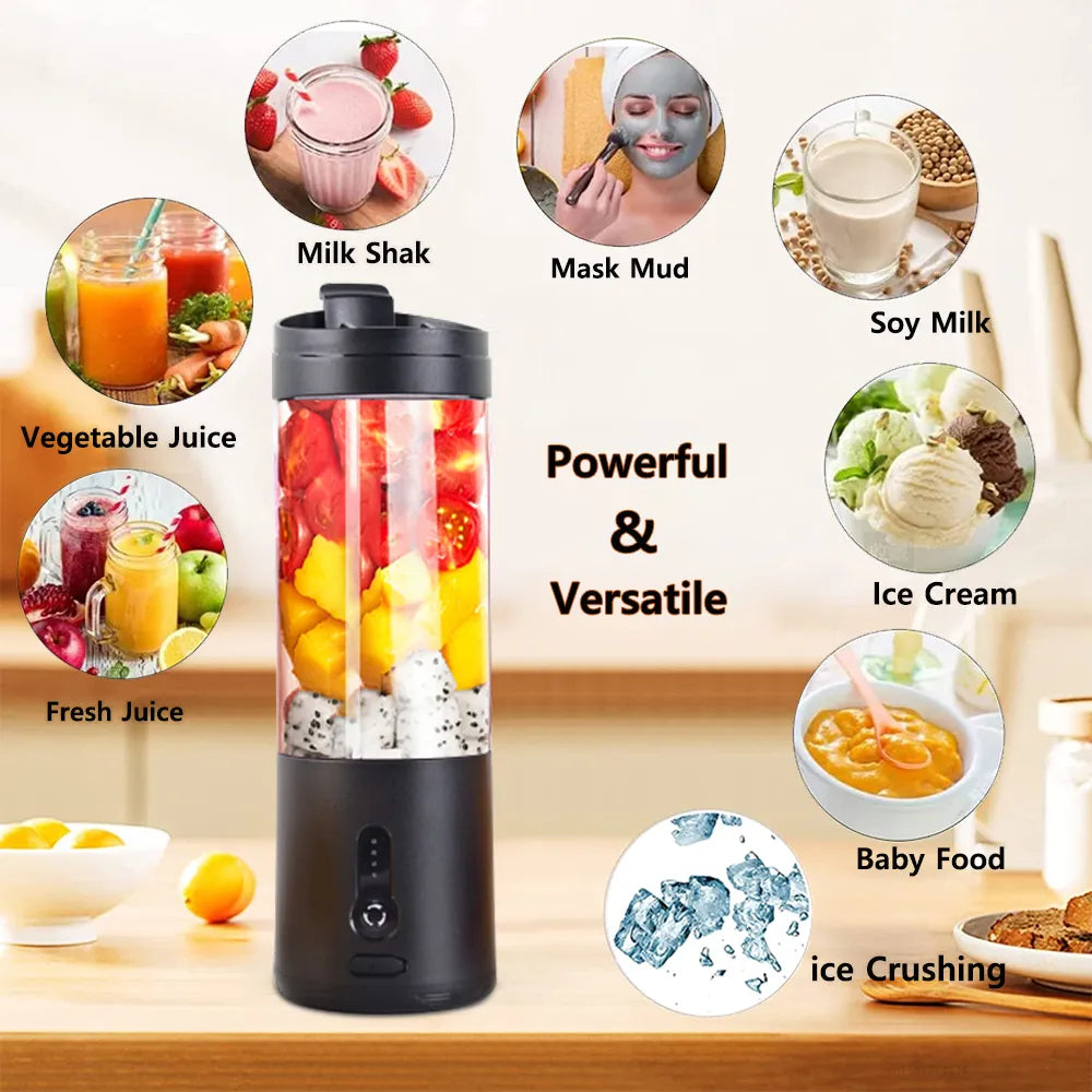 Mini draagbare elektrische blender voor vruchtensappen, smoothies,