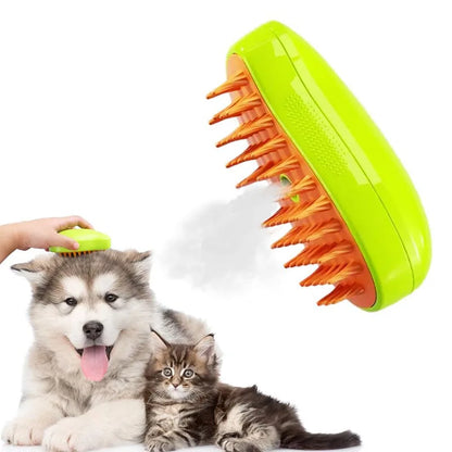 Brosse à Vapeur Électrique pour Chats 3 en 1,