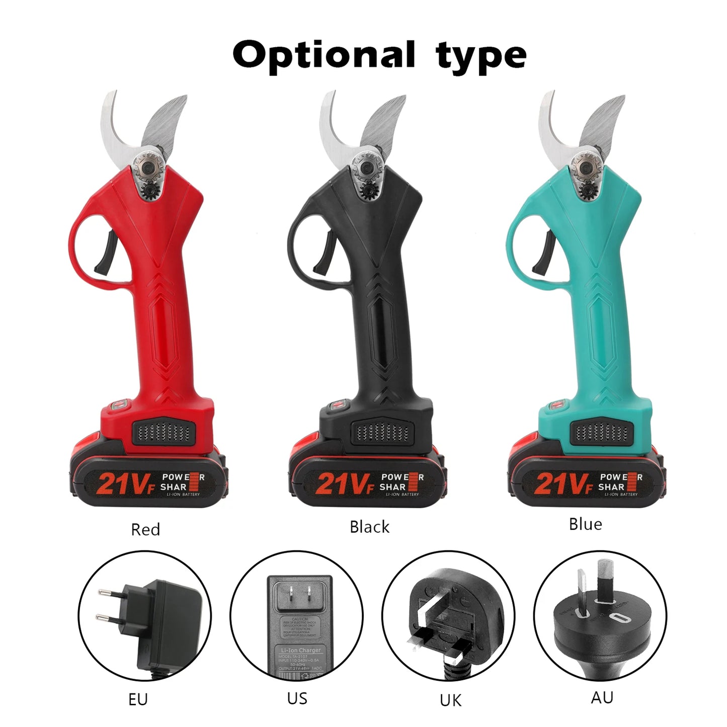 Ciseaux Électriques de Taille à Batterie 21V