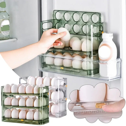 Plastic egg storage box