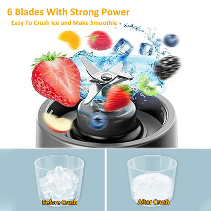 Mini Mixeur Portable Électrique pour Jus de Fruits, Smoothies,