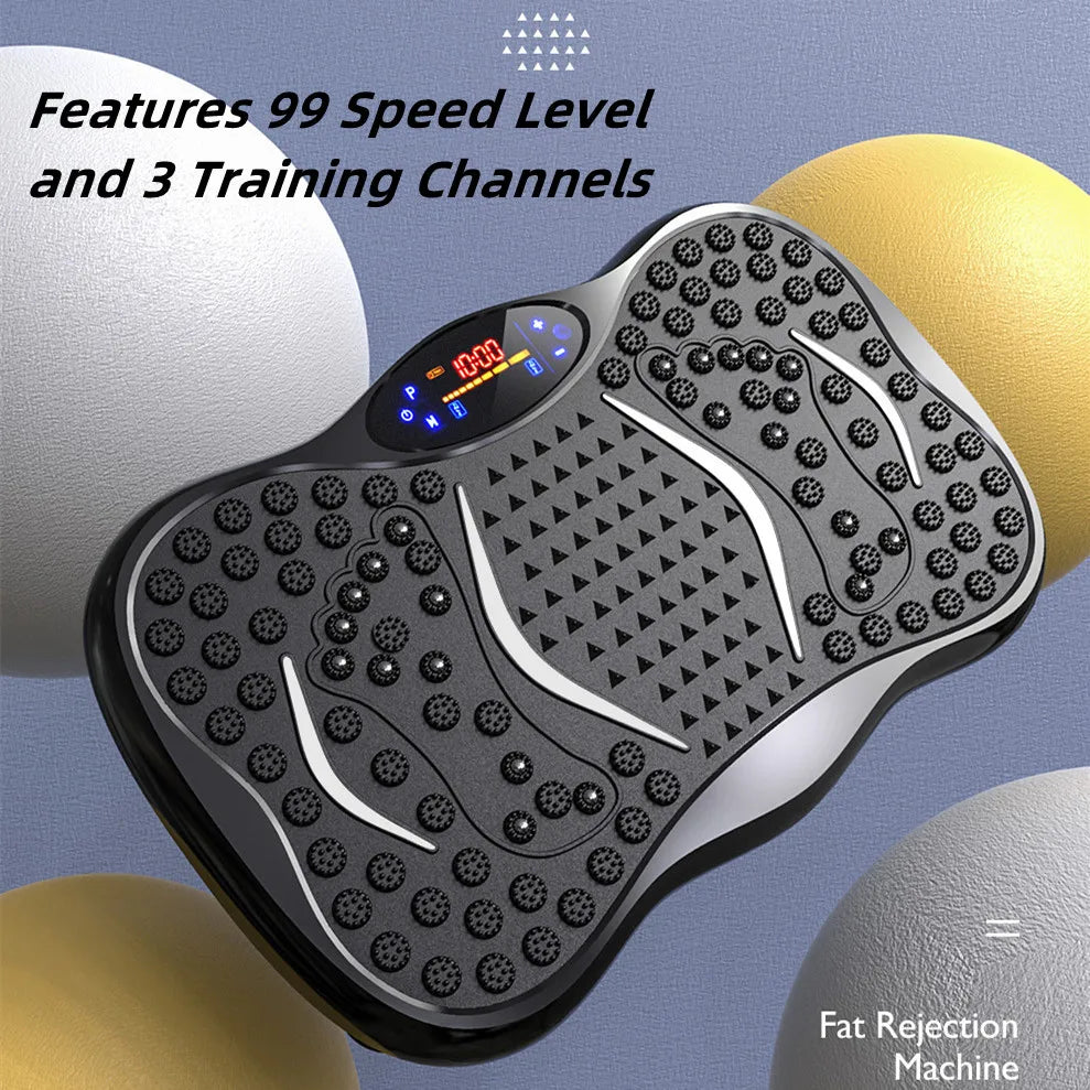 Vibrating plate full body massage machine