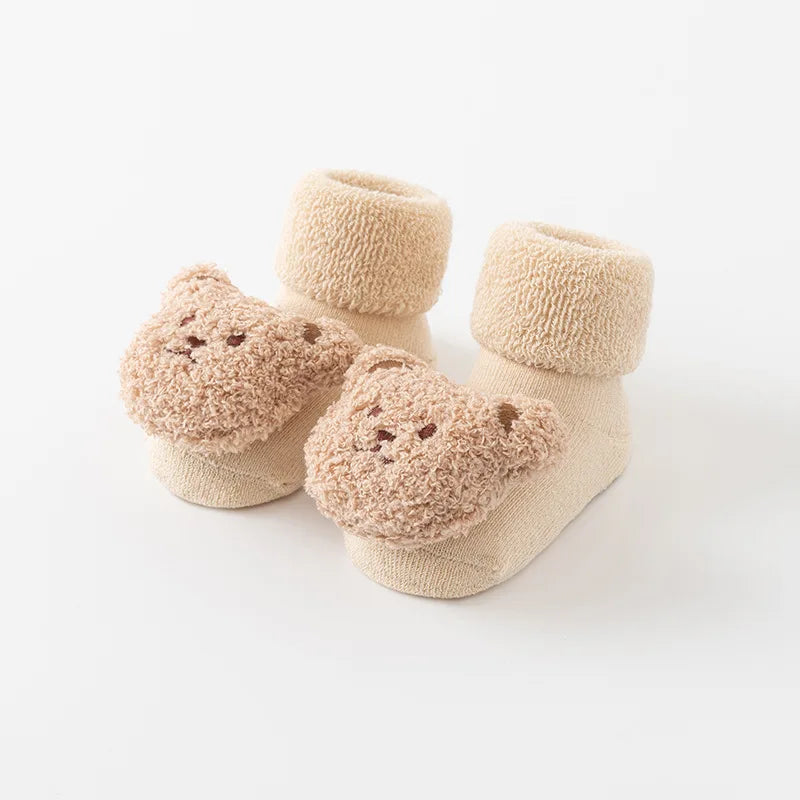 Soft cotton winter socks for babies