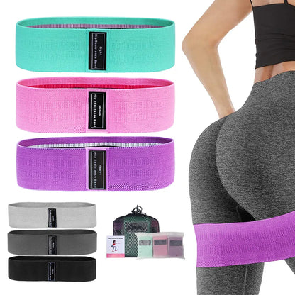 Elastic hip resistance bands