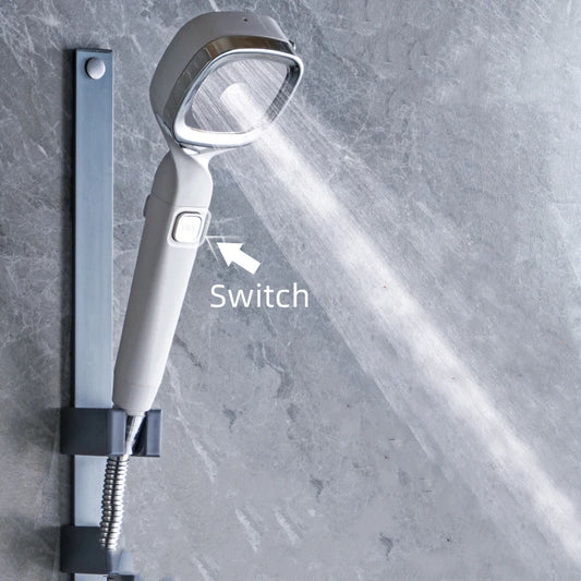 4 Mode High Pressure Shower Head with Switch