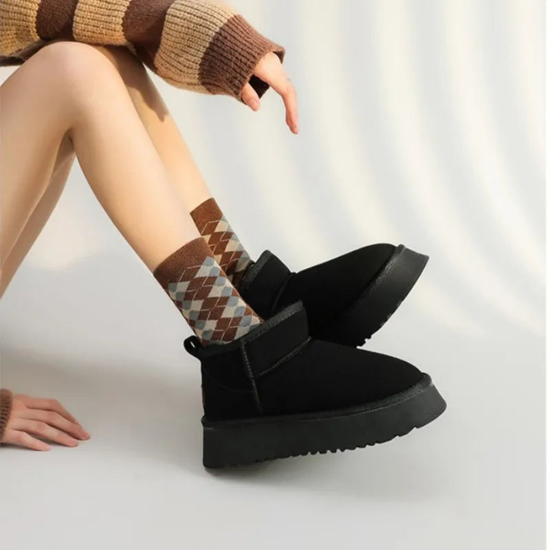 Bottines en Peluche Chaudes