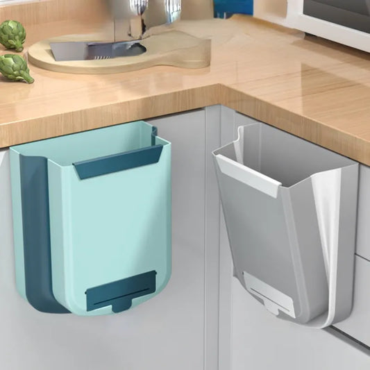 9L Folding Trash Can for Kitchen