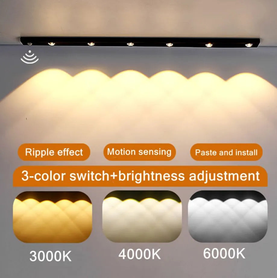 LED rechargeable PIR motion sensor