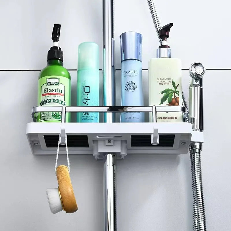 Bathroom and shower storage rack