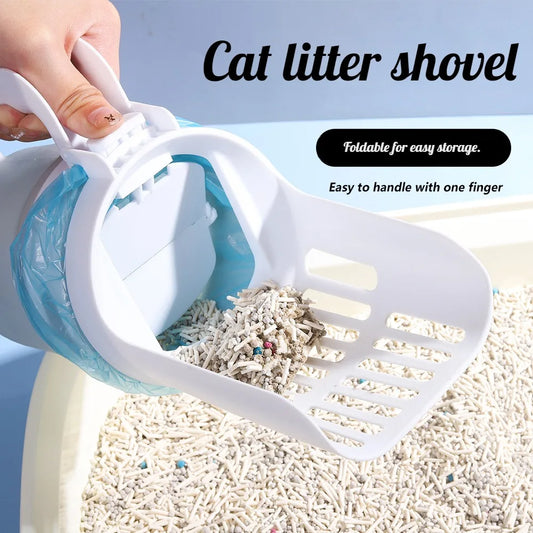 Cat litter scoop with filter bag