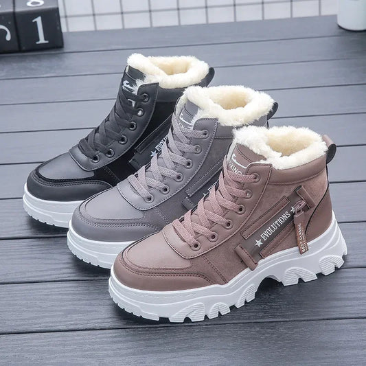 Warme pluche sneakers