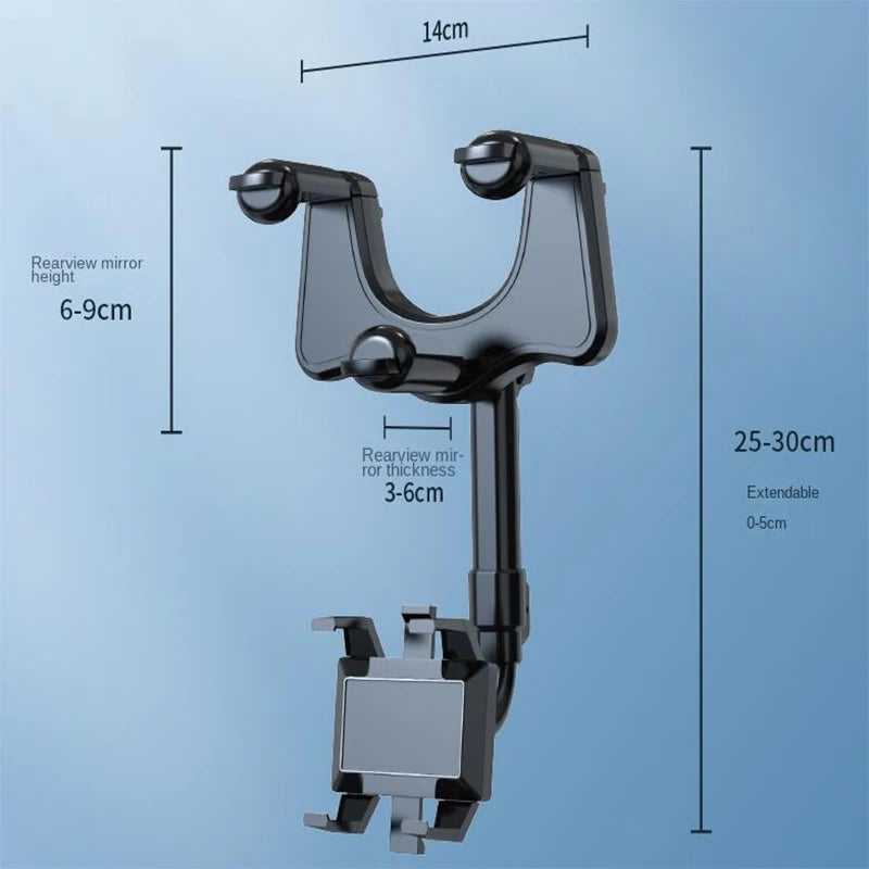 Support de Téléphone de Voiture Rotatif et Rétractable