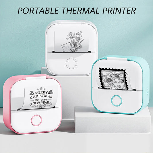 Mini Portable Thermal Label and Photo Printer