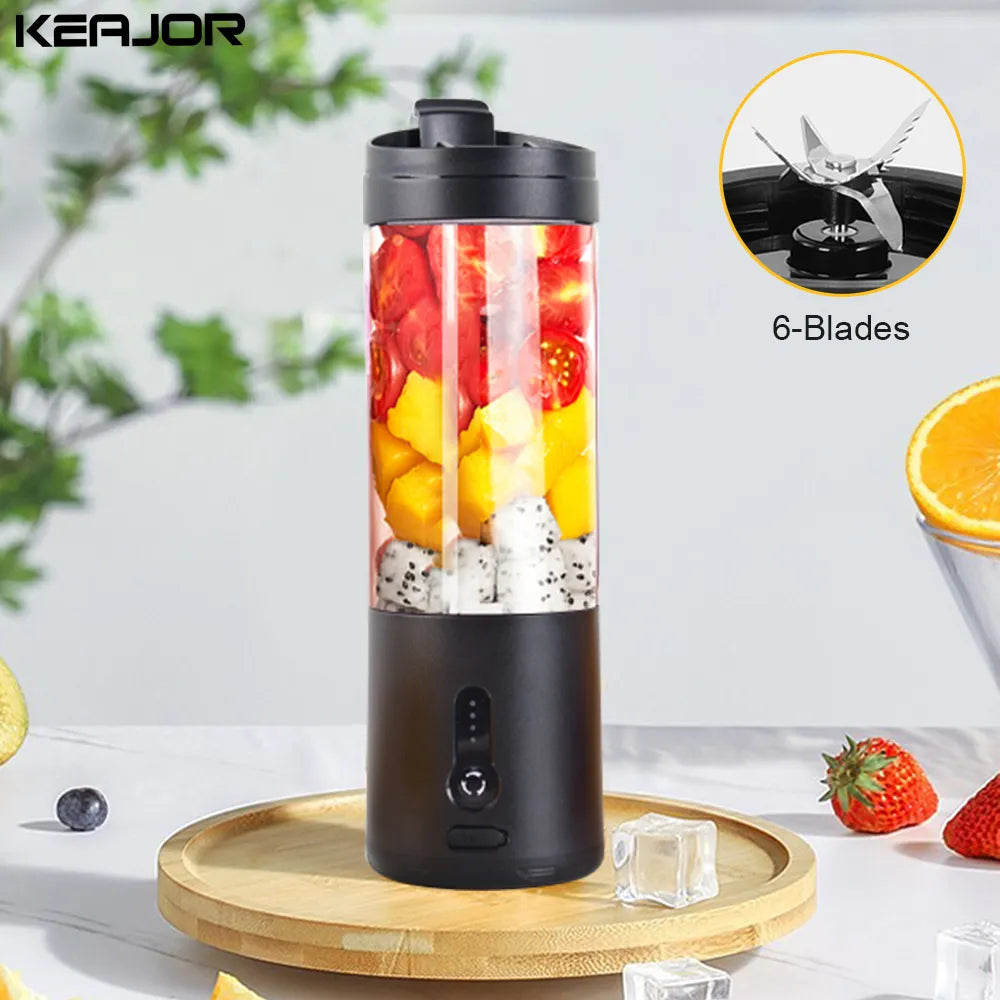 Mini Mixeur Portable Électrique pour Jus de Fruits, Smoothies,