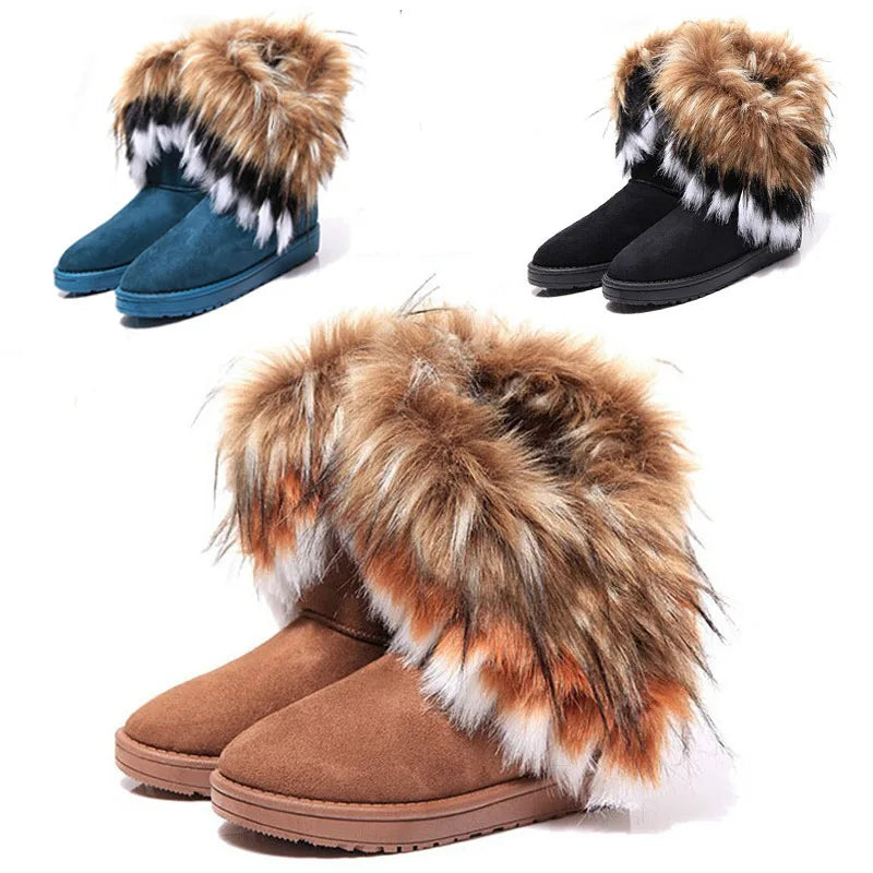 Women's Fur Snow Boots