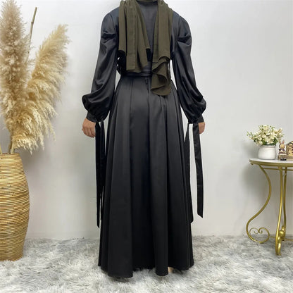 Geborduurde Abaya voor dames met kralen